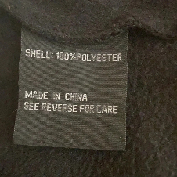 Fate Clothing Lightweight Fleece Lined Black Jacket with Embroidered Logo - XL - Picture 5 of 8